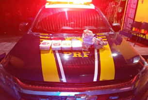 PRF apreende quase 7 kg de crack durante abordagem na  BR-230
