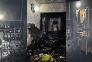 Incêndio atinge apartamento em Patos e deixa mulher e duas crianças feridas