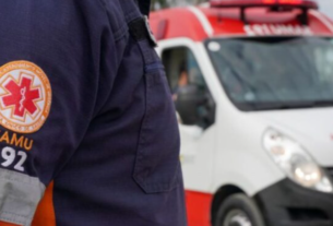 Diácono fica preso às ferragens após carro capotar na PB-041, na Paraíba