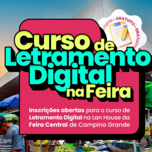 Prefeitura de Campina Grande abre inscrições para curso de letramento digital na Feira Central